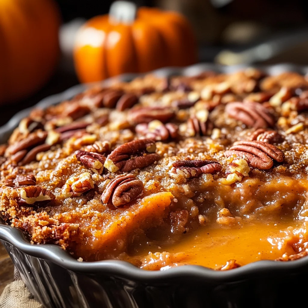 Pumpkin Pecan Cobbler