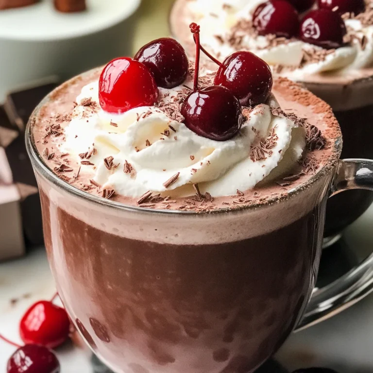 Slow Cooker Chocolate Covered Cherry Hot Chocolate