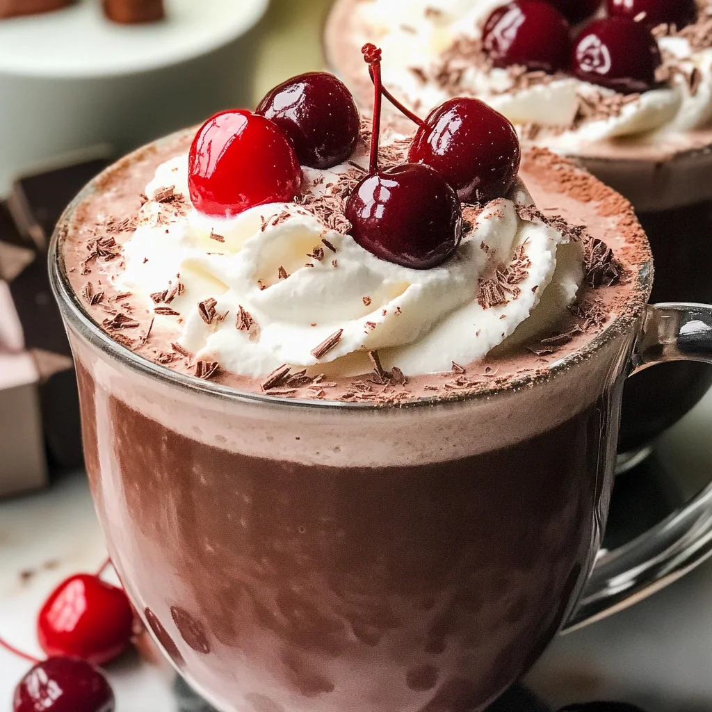 Slow Cooker Chocolate Covered Cherry Hot Chocolate