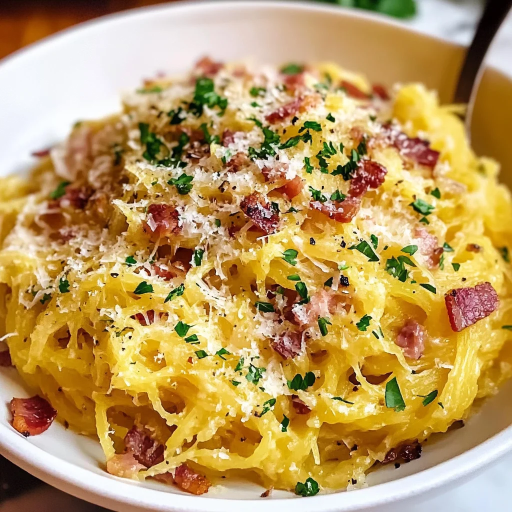 Spaghetti Squash Carbonara