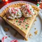 White Chocolate Candy Cane Pie