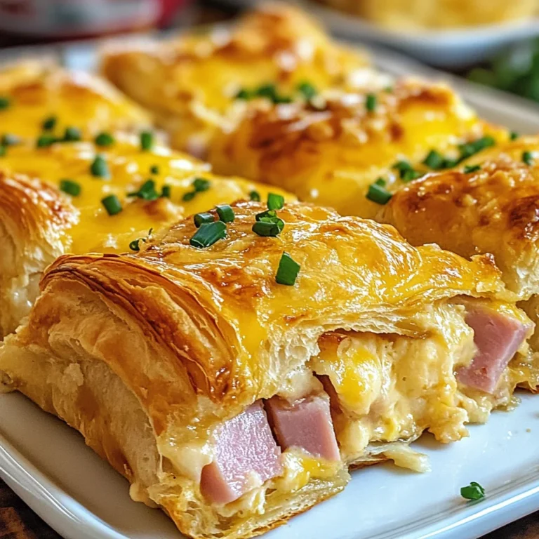 chicken chicken ham and Cheese Croissant Breakfast Casserole