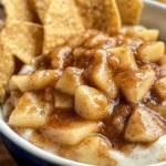 Apple Pie Dip with Cinnamon Sugar Tortilla Chips