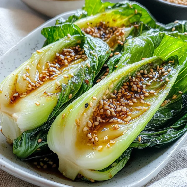 Baby Bok Choy with Soy Sauce and Garlic