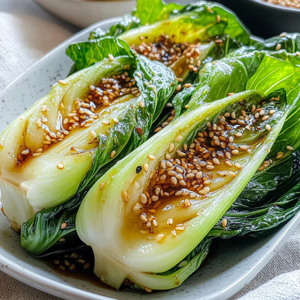 Baby Bok Choy with Soy Sauce and Garlic