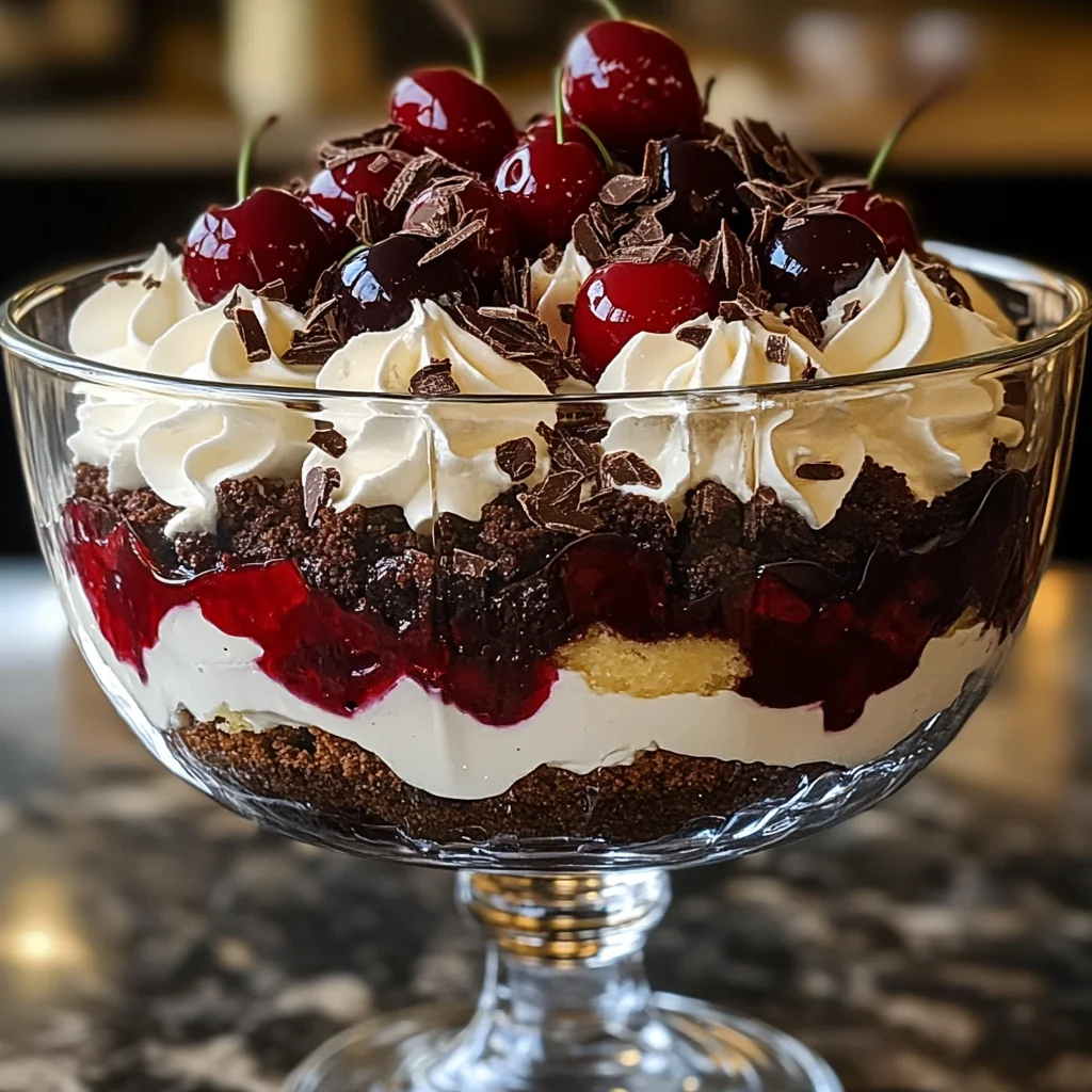 Black Forest Trifle for Christmas