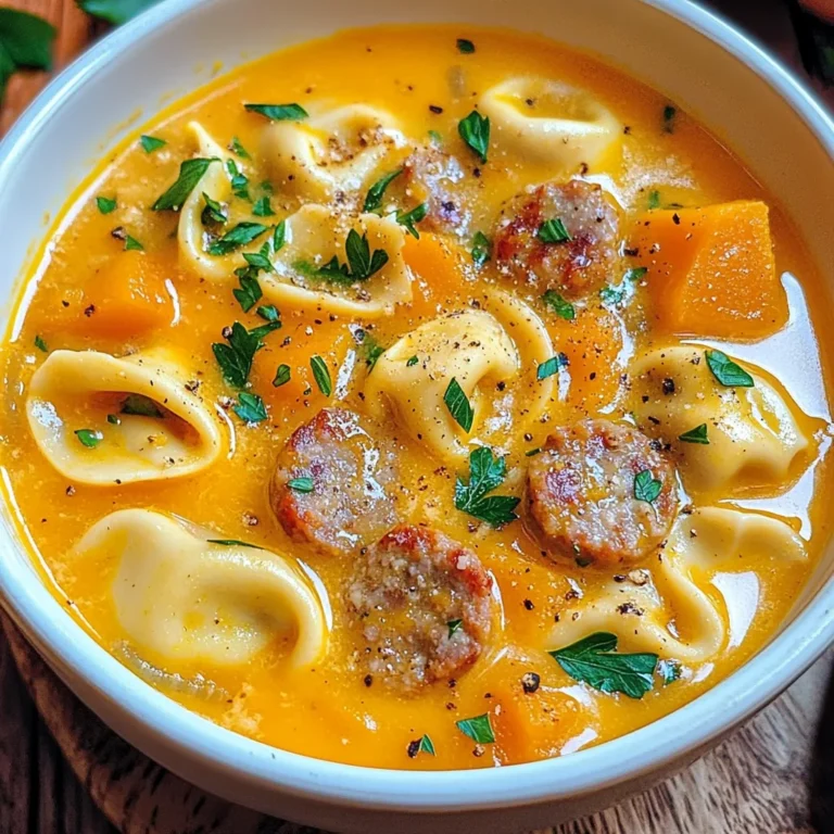 Butternut Squash Sausage Tortellini Soup Recipe