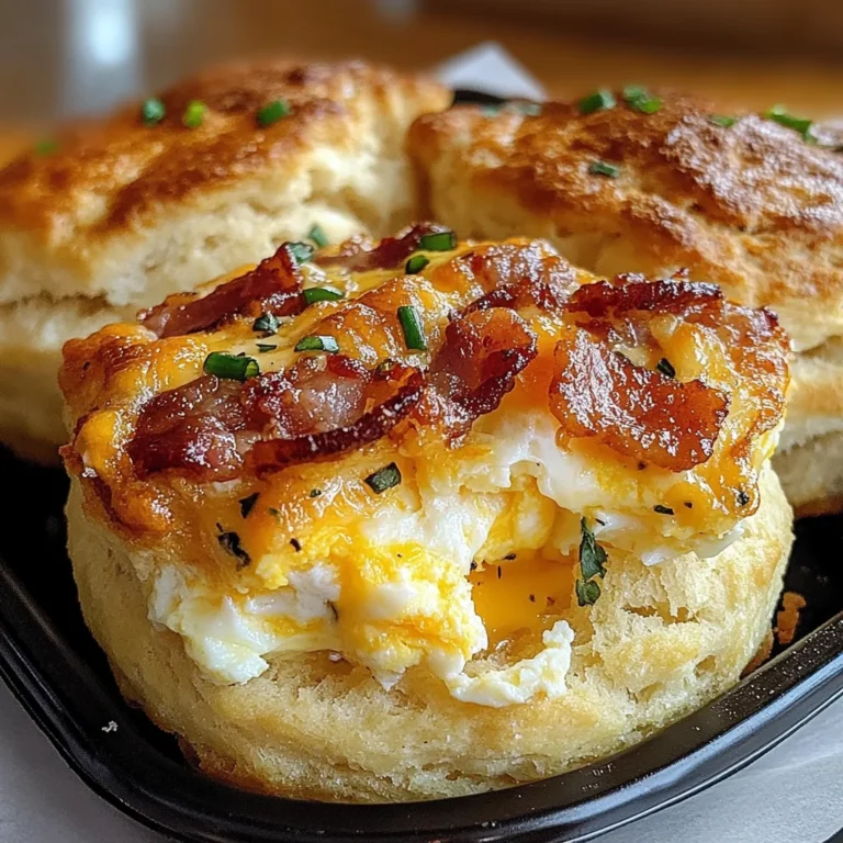Cheddar Turkey Bacon Egg Biscuit Bombs