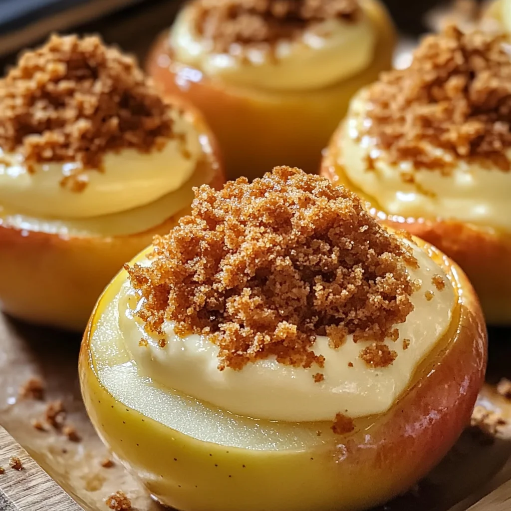 Cheesecake Stuffed Baked Apples