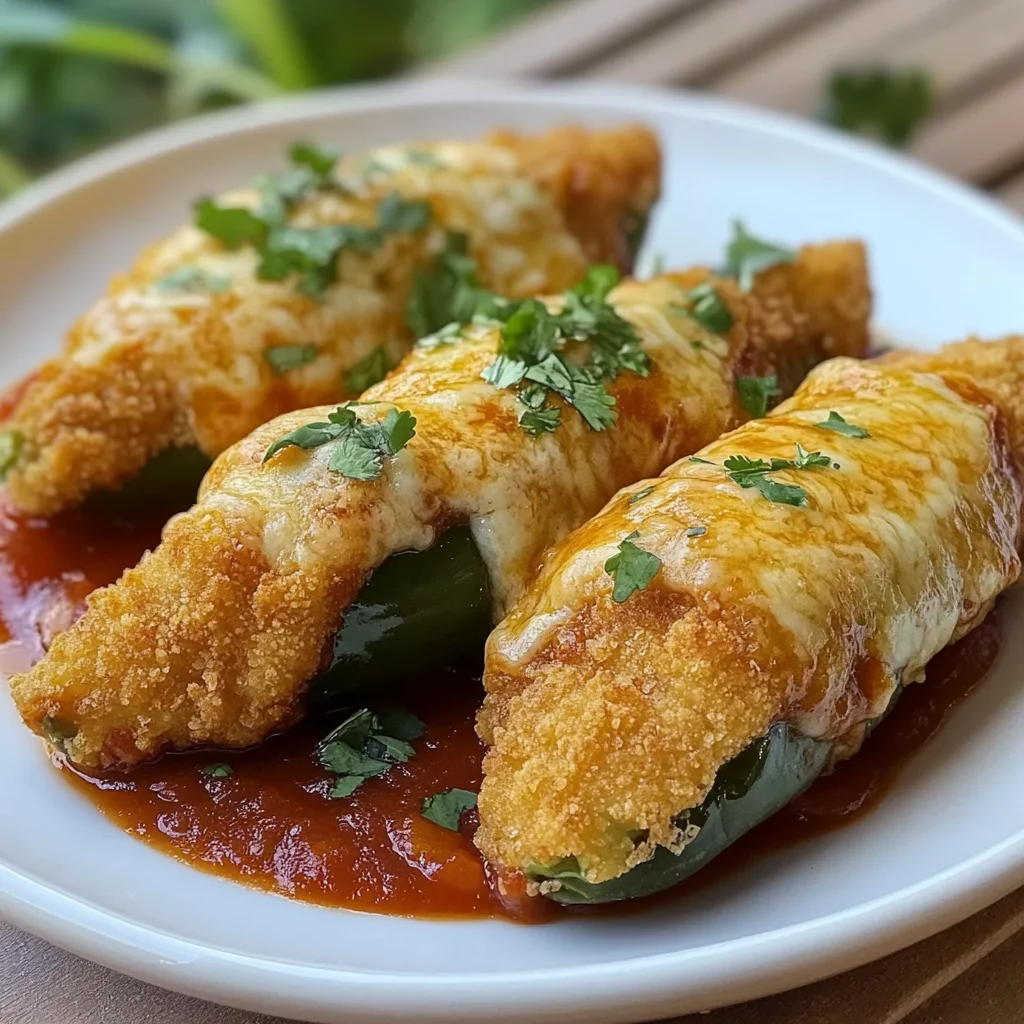 Cheesy Hatch Chile Rellenos