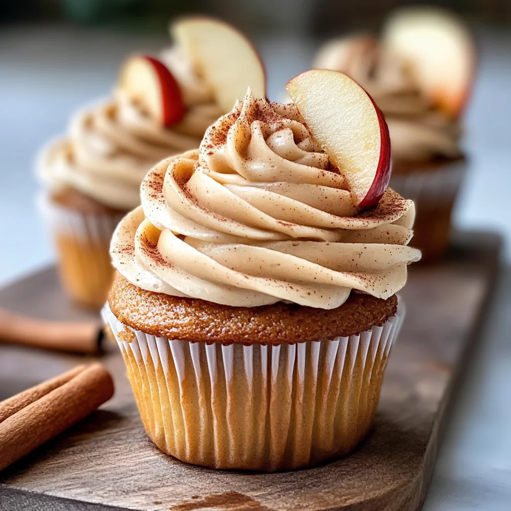 Cinnamon Apple Cider Cupcakes - Alrightwithme