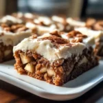 Decadent Apple Cinnamon Blondies with Maple Cream Cheese Frosting