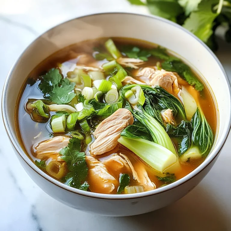 Hearty Bokchoy Chicken Soup