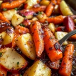 Maple Dijon Roasted Carrots and Apples
