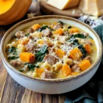 Roasted Butternut and Sausage Soup