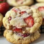 Soft Strawberry Shortcake Cookies
