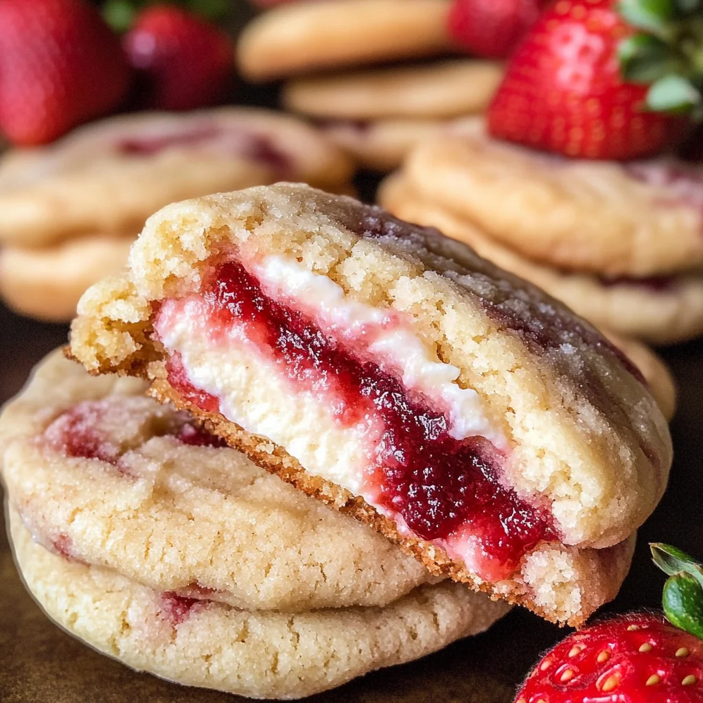 Strawberry Cheesecake Cookies