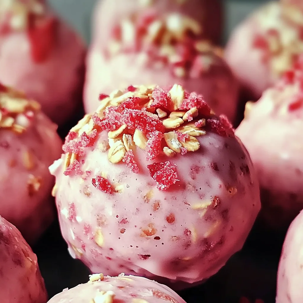 Strawberry Cheesecake Protein Balls