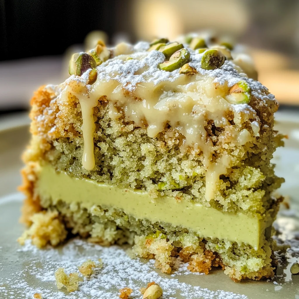 Vegan Pistachio Coffee Cake