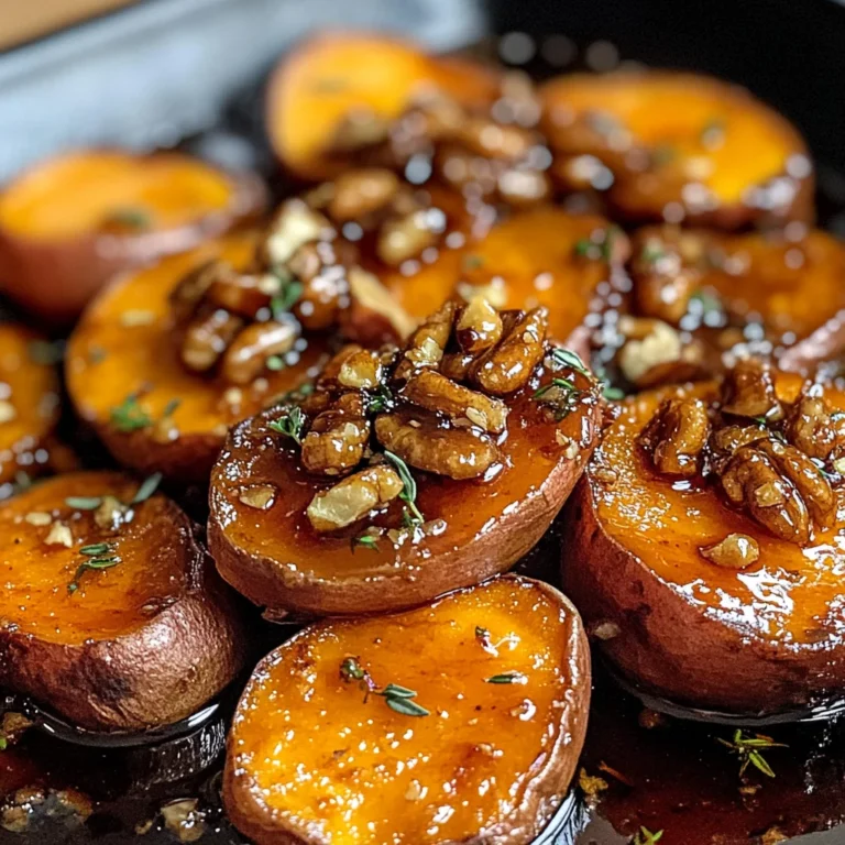 Walnut Maple Roasted Sweet Potatoes