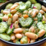 White Bean and Cucumber Dill Salad