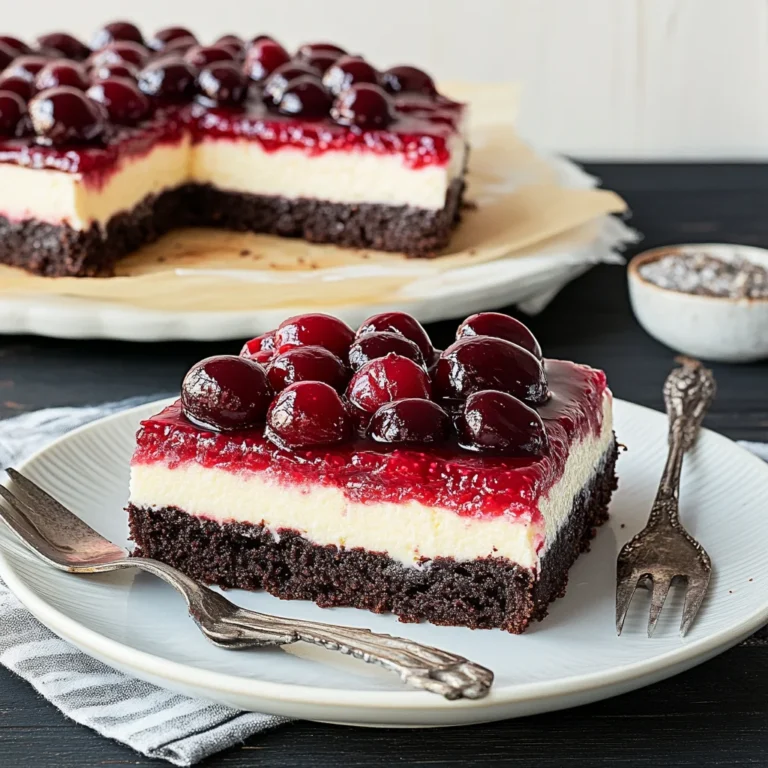 Black Forest Cheesecake Bars