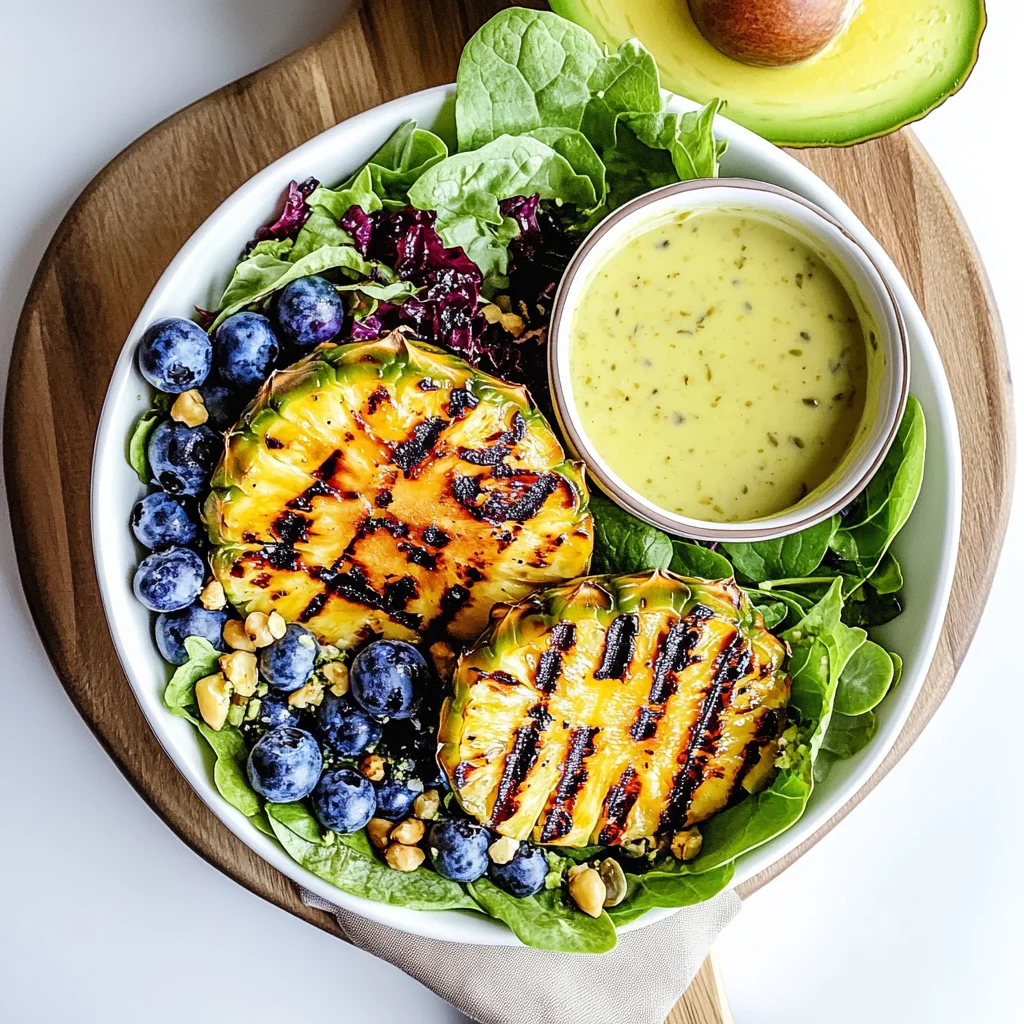 Creamy Citrus Dressing + Grilled Pineapple Salad
