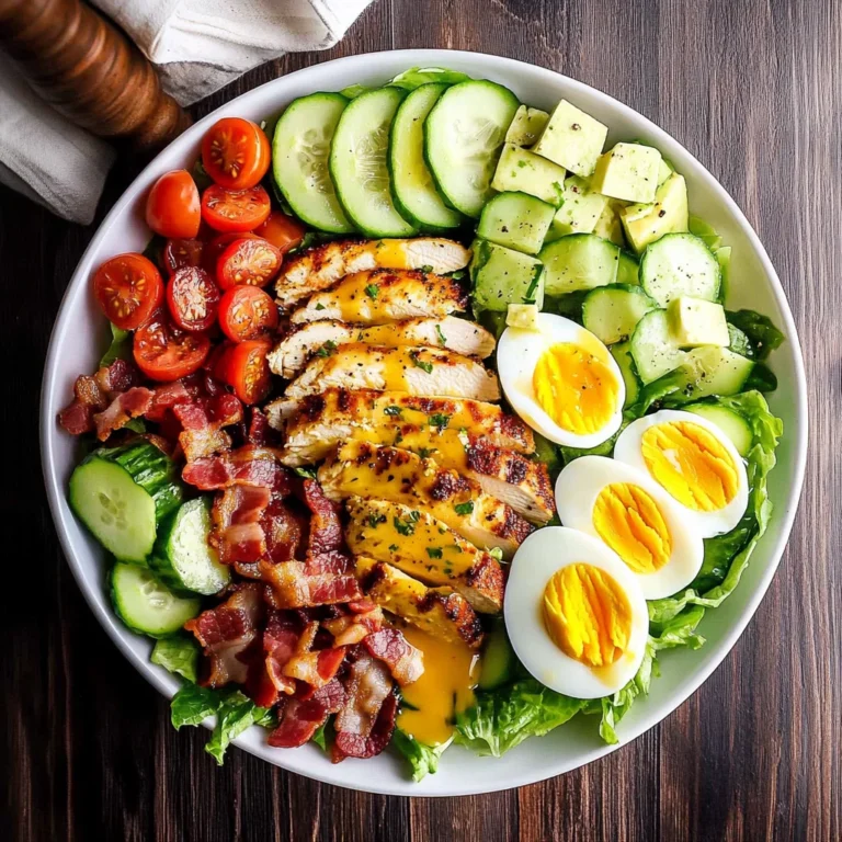Grilled Chicken Cobb Salad with Honey Dijon {Paleo, Whole30 Option}