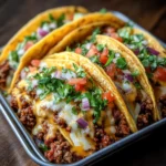 Oven-Baked Cheesy Tacos (Crispy & Loaded) You’ll Love!