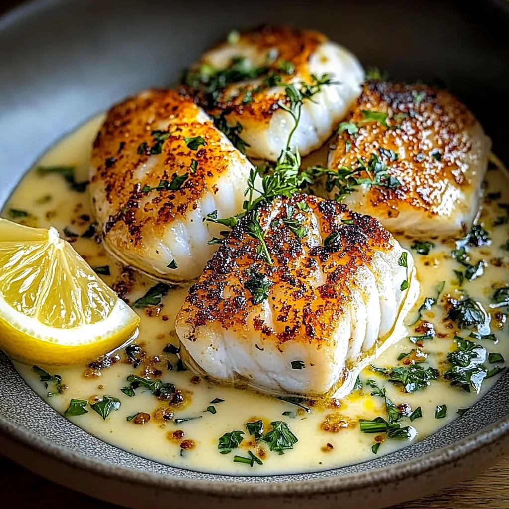 Pan-Seared Cod with Garlic Cream Sauce: An Amazing Ultimate Recipe