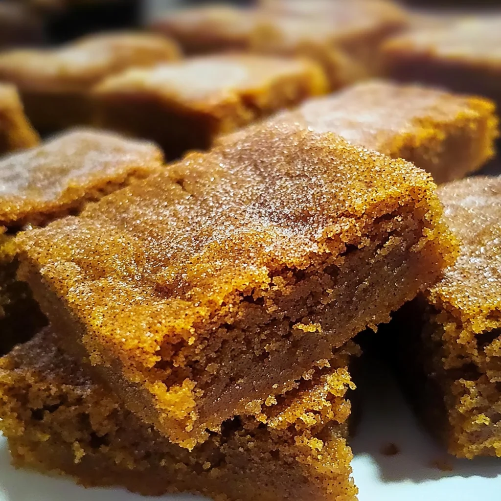 Pumpkin Snickerdoodle Blondies Recipe