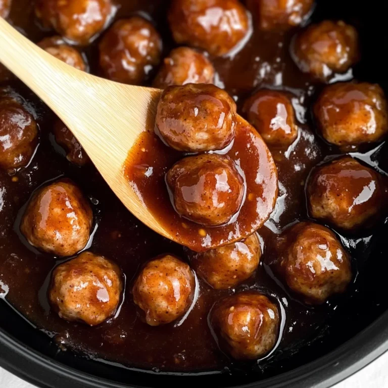 Slow Cooker Apple Butter Meatballs