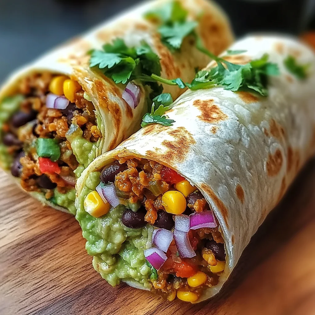 10-Minute Vegan Burrito Wraps