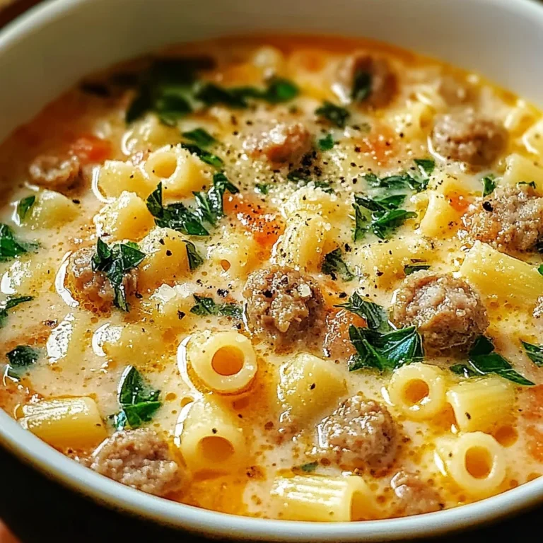 BEST Italian Sausage Ditalini Soup