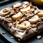 Banana & Nutella Frozen Yogurt Bark
