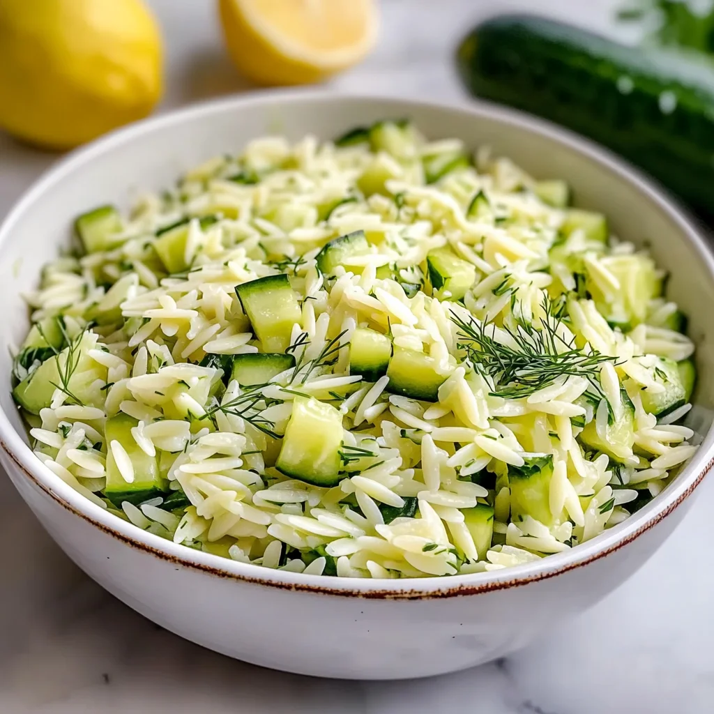 Best Cucumber Lemon Orzo Salad