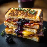 Blackberry Turkey Bacon Grilled Cheese