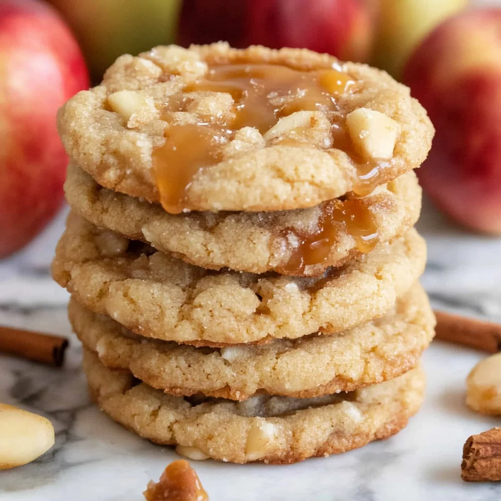 Caramel Apple Cider Cookies