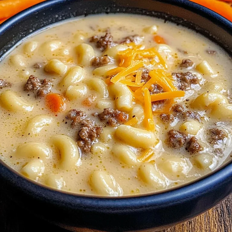 Cheeseburger Macaroni Soup: Creamy Comfort in Every Bowl