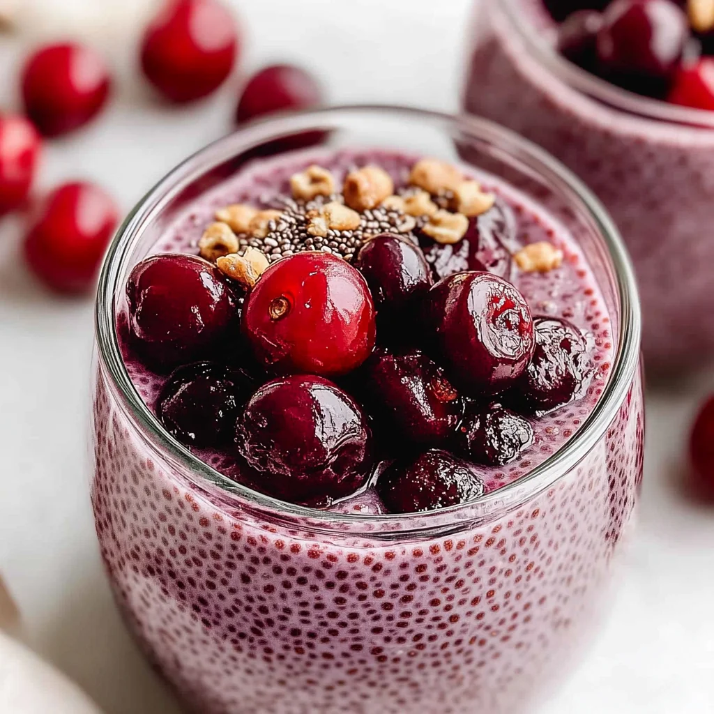 Cherry Chia Pudding