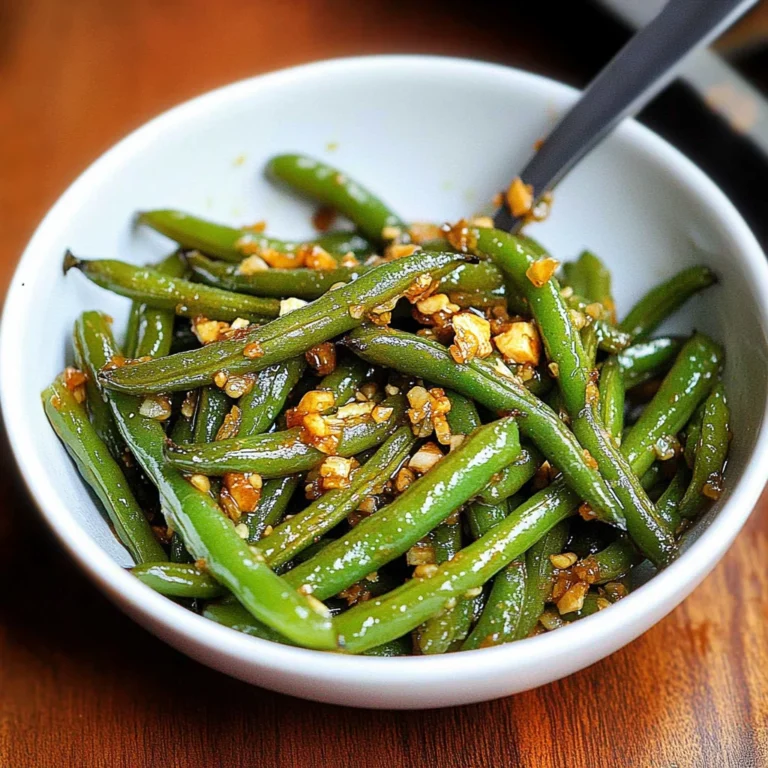 Chinese Green Beans With Garlic Sauce