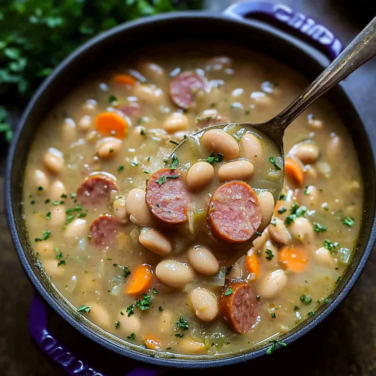 Creamy Bean Soup with Kielbasa