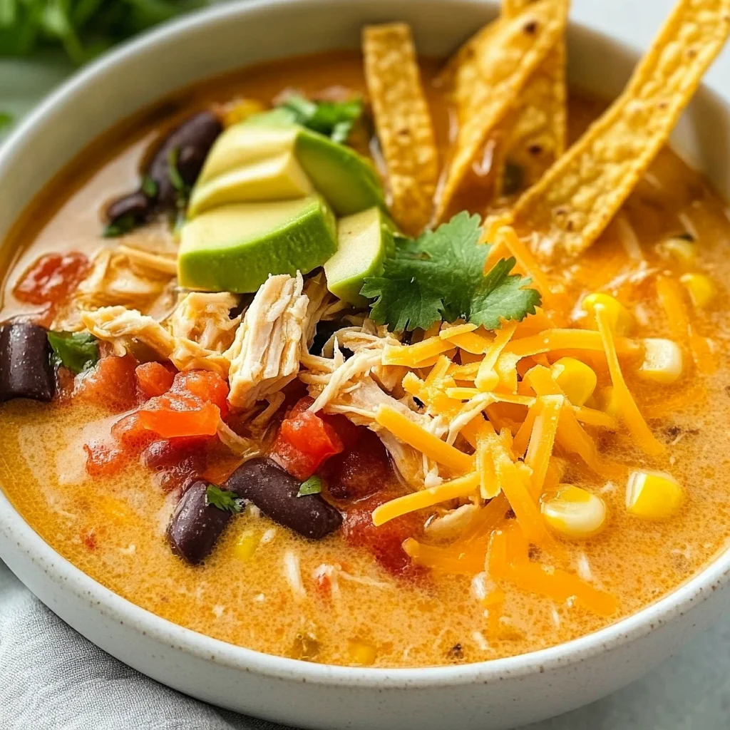 Creamy Chicken Tortilla Soup