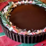 Dark Chocolate Peppermint Mousse Tart