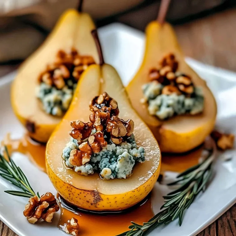 Elegant Blue Cheese Stuffed Pears Recipe