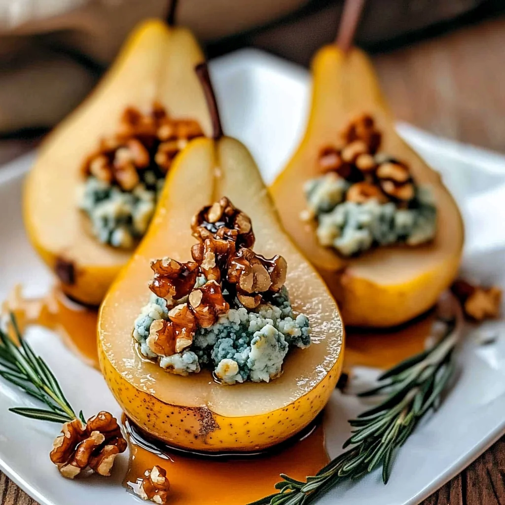Elegant Blue Cheese Stuffed Pears Recipe