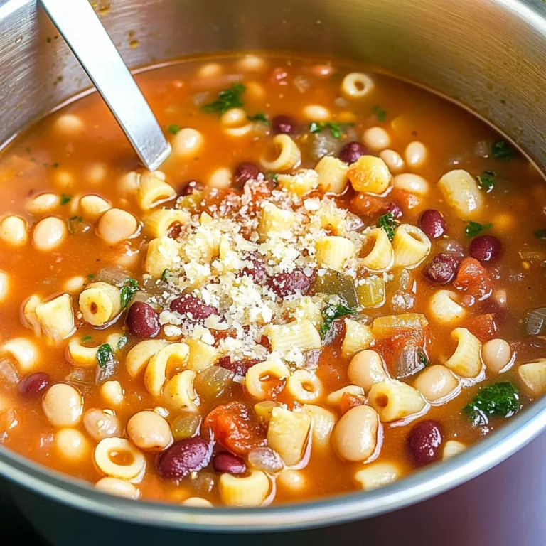 Italian Pasta Fagioli Soup Recipe