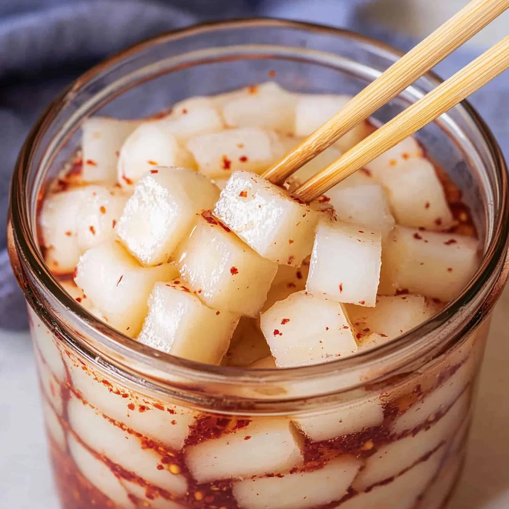 Korean Pickled Radish (Pickled Daikon Radish)