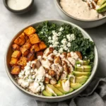 Roasted Chicken, Sweet Potato, and Kale Bowls