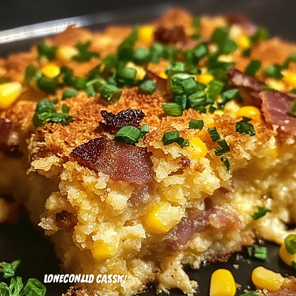 🌽 Loaded Cornbread Casserole – Southern Comfort in Every Bite